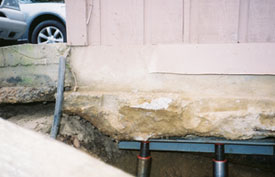 Fill dirt voids cause concrete to sink, causing cracks.